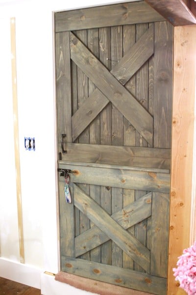 Wood Stained Barn Door