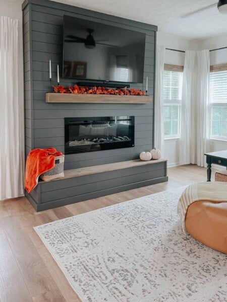 Diy Shiplap Electric Fireplace, Simply DIY Home Featured On Remodelaholic