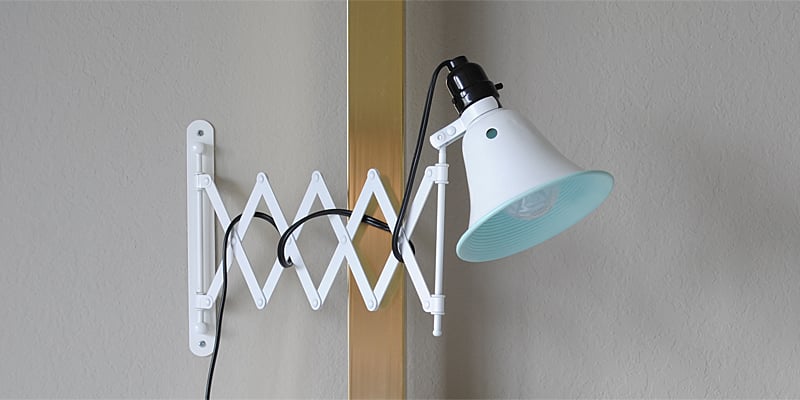 DIY Accordion Wall Lamps from $5 Ikea Mirrors
