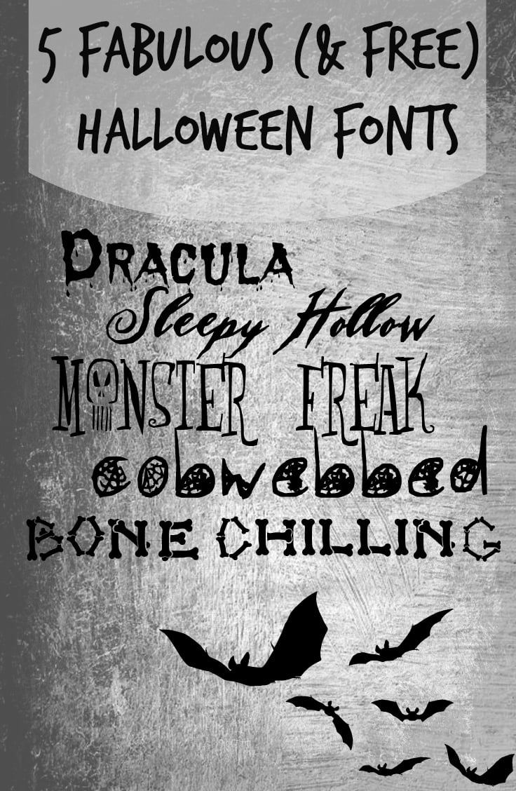 5 Fabulous (and FREE) Fonts for Halloween