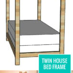 Build A Twin House Bed Frame, Easy Woodworking Plans Remodelaholic